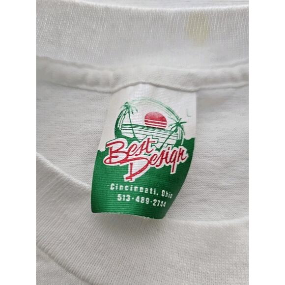 Lazzie Bear Tee Shirt Vintage Size M Lazarus Dept Store Christmas Single Stitch - Picture 4 of 15